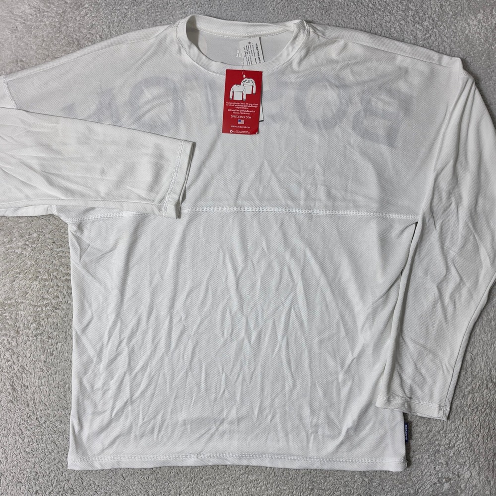 NEW! BOSTON Spirit Jersey Shirt Mens M White Performance UV Protection BT1005